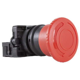 Botão De Emergência Cogumelo Vermelho Com Trava 1NF 22mm