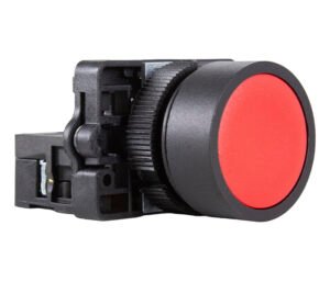 Botão Pulsador Faceado Vermelho 1NF 22mm P20AFR-R-1B