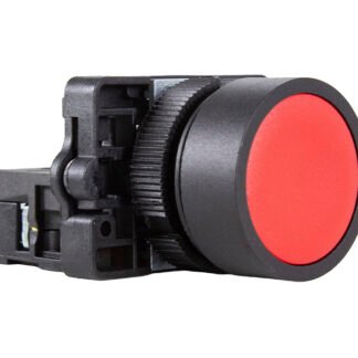 Botão Pulsador Faceado Vermelho 1NF 22mm P20AFR-R-1B